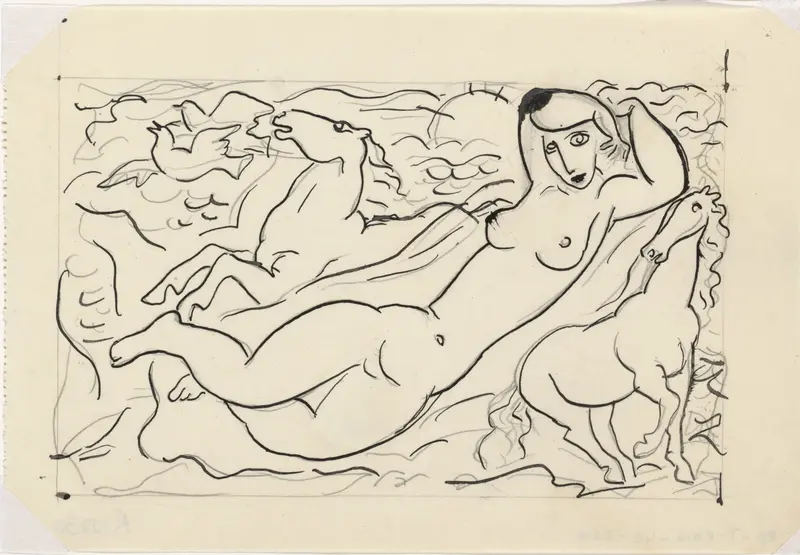 Venus Vignet voor boek 'L'art Hollandais contemporain' van Paul Fierens Wall Art by Leo Gestel - High-Resolution Digital Print