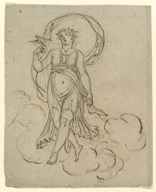 Venus with a Dove Wall Art by Nicolai Abraham Abildgaard - High-Resolution Digital Print