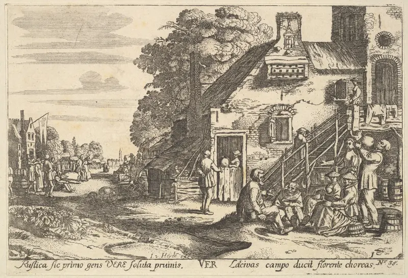 Ver (Spring) Wall Art by Wenceslaus Hollar - High-Resolution Digital Print