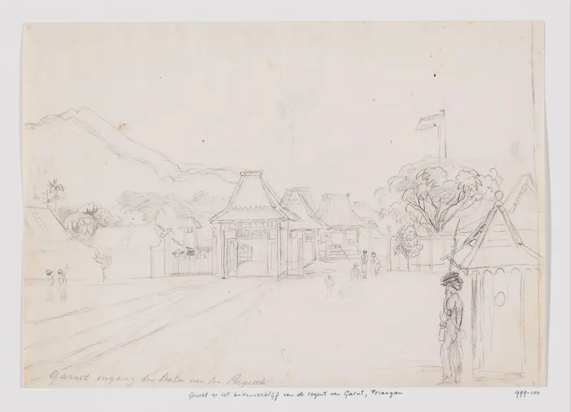 Verblijf van de regent van Garut, Priangan, West-Java Wall Art by Adrianus Johannes Bik - High-Resolution Digital Print