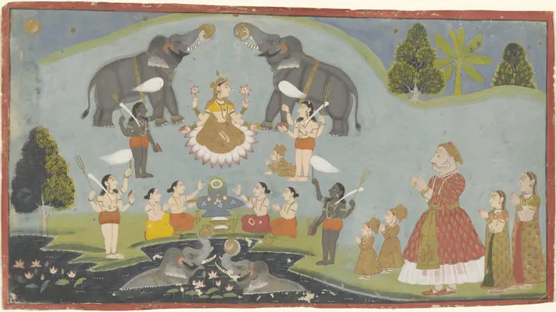 Verering van de godin Devi Wall Art by anonymous - High-Resolution Digital Print