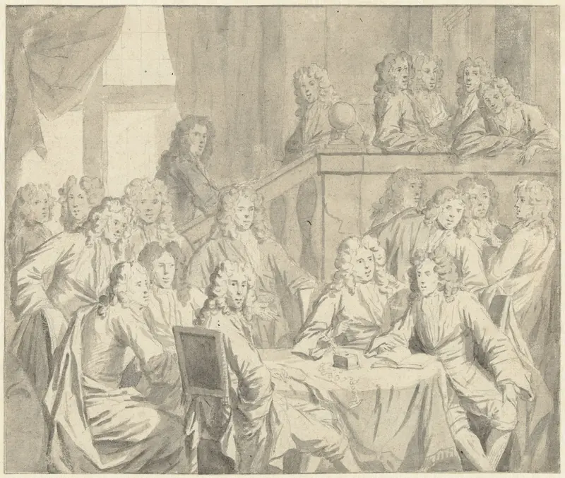 Vergadering van Haagse boogschutters Wall Art by Philip van Dijk - High-Resolution Digital Print