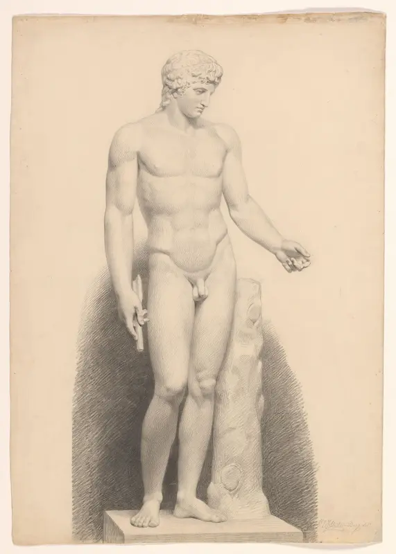 Vergelijkbaar met Adonis Centocelle, van voren Wall Art by Jacobus Everhardus Josephus van den Berg - High-Resolution Digital Print