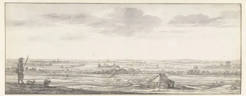 Vergezicht over een rivierland Wall Art by Aelbert Cuyp - High-Resolution Digital Print