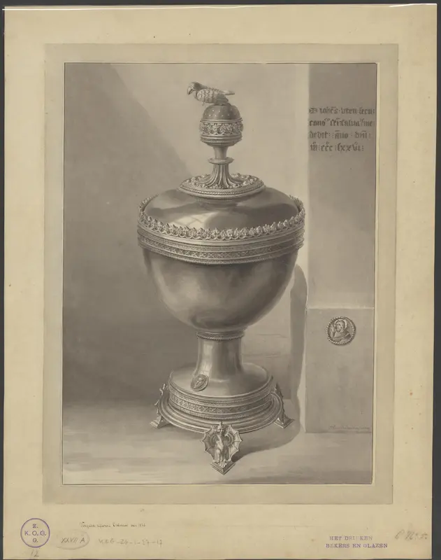 Verguld zilveren ciborium van 1376 Wall Art by Unknown - High-Resolution Digital Print