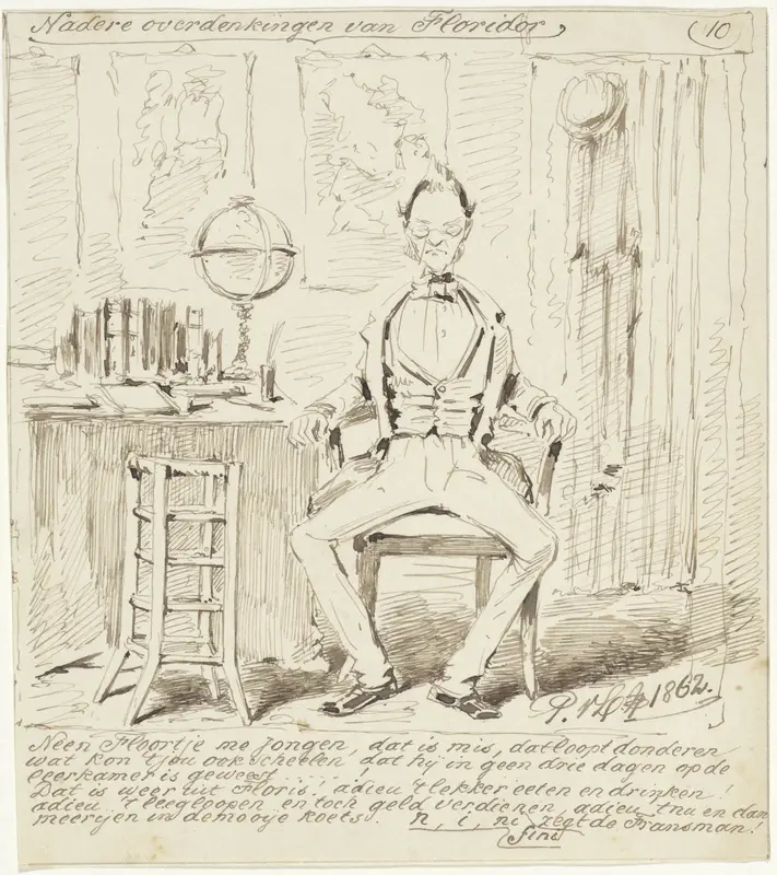 Verhaal van de jongen Jantje, nr. 10 Wall Art by Pieter van Loon - High-Resolution Digital Print