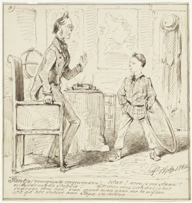 Verhaal van de jongen Jantje, nr. 8 Wall Art by Pieter van Loon - High-Resolution Digital Print