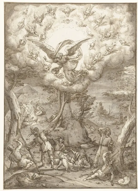 Verkondiging aan de herders Wall Art by Peter de Witte - High-Resolution Digital Print