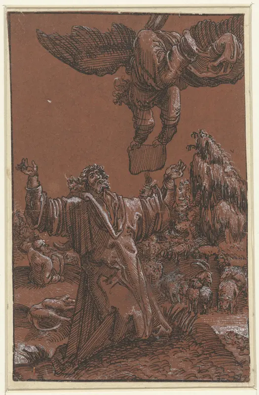 Verkondiging aan Joachim van de geboorte van Maria Wall Art by anonymous - High-Resolution Digital Print