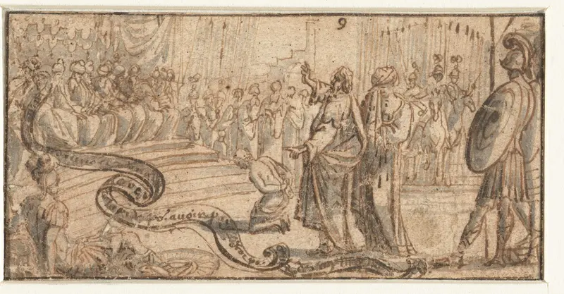 Veroordelingsscène Wall Art by anonymous - High-Resolution Digital Print