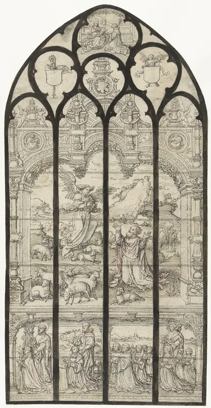 Verschijning van de engel aan Joachim Wall Art by anonymous - High-Resolution Digital Print