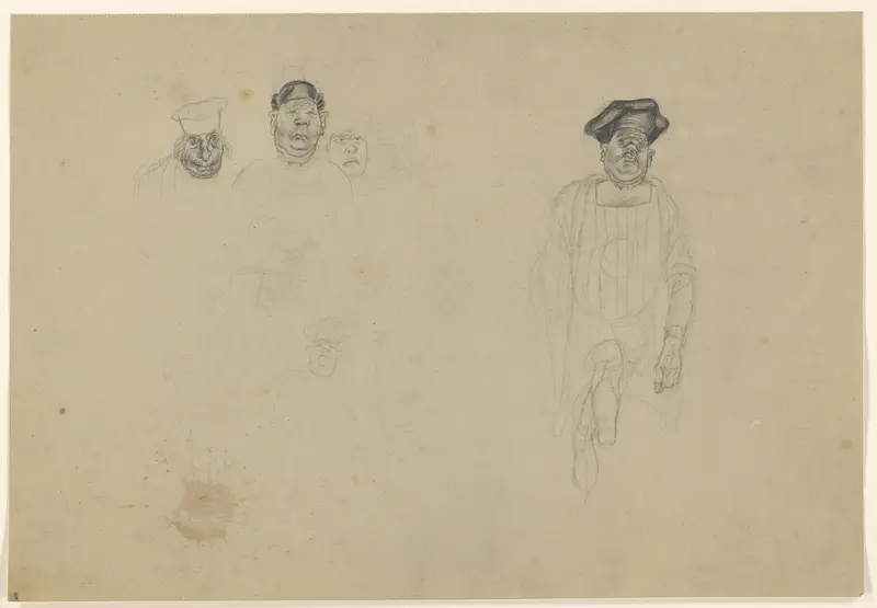 Verschillende figuren met hoeden Wall Art by Henk Henriët - High-Resolution Digital Print