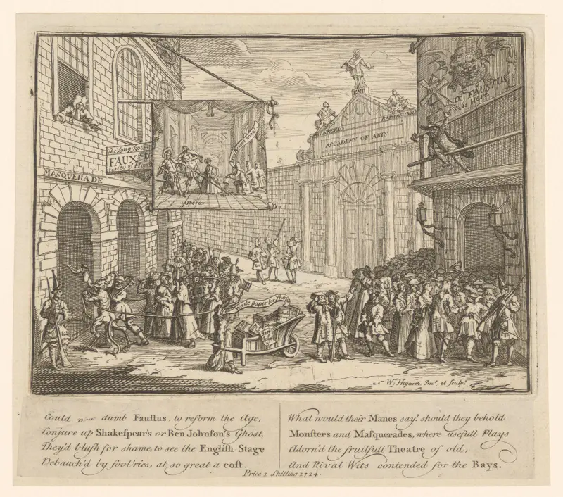 Verschillende soorten vermaak in de stad Wall Art by Unknown - High-Resolution Digital Print