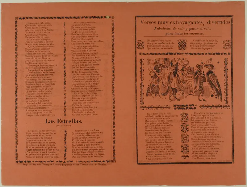 Versos muy extravagantes (Very Extravagant Verses) Wall Art by José Guadalupe Posada - High-Resolution Digital Print
