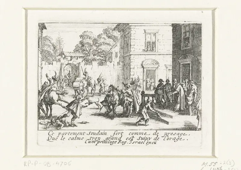 Vertrek van de verloren zoon Wall Art by Jacques Callot - High-Resolution Digital Print