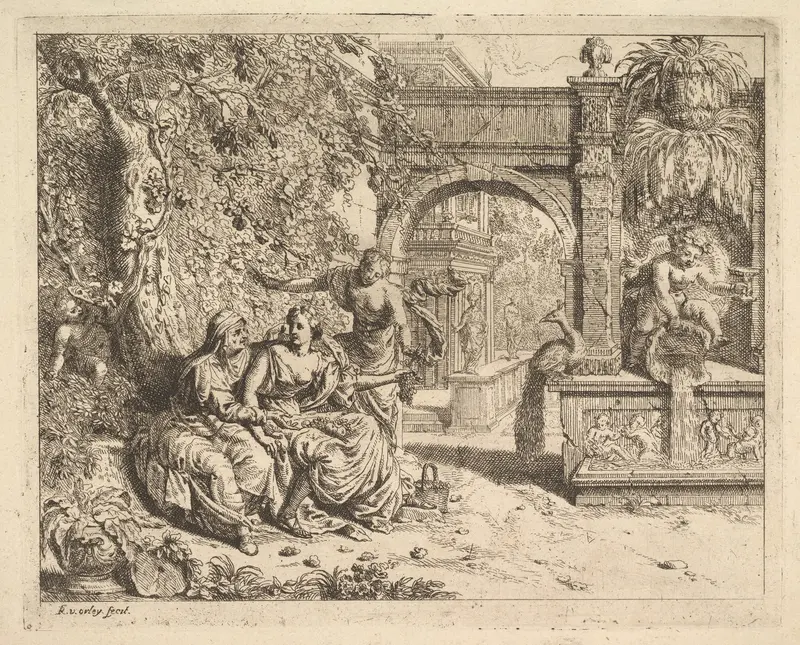 Vertumnus and Pomona Wall Art by Richard van Orley - High-Resolution Digital Print