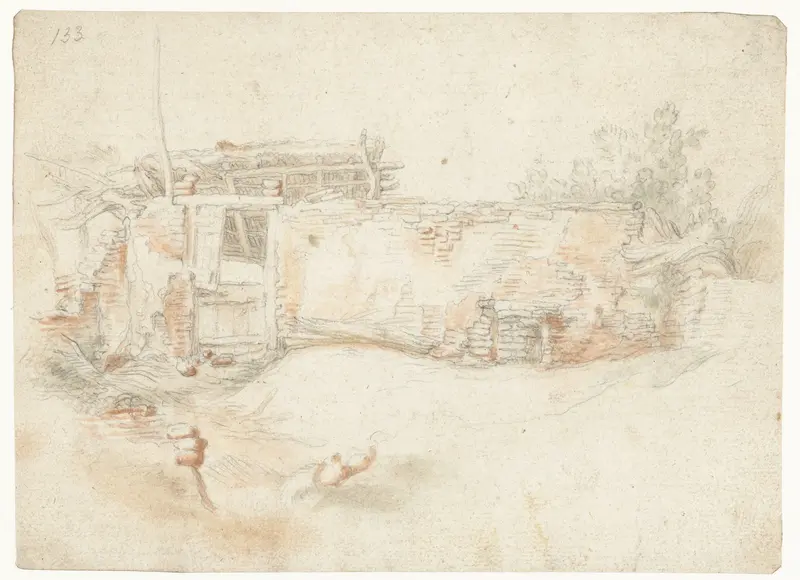 Vervallen boerderij Wall Art by Abraham Bloemaert - High-Resolution Digital Print