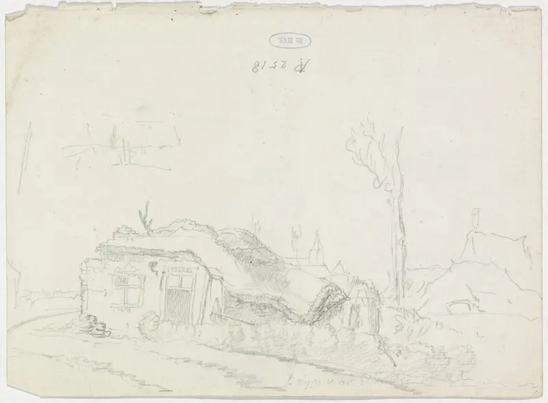 Verwoest huis, 1809 Wall Art by Cornelis van Hardenbergh - High-Resolution Digital Print