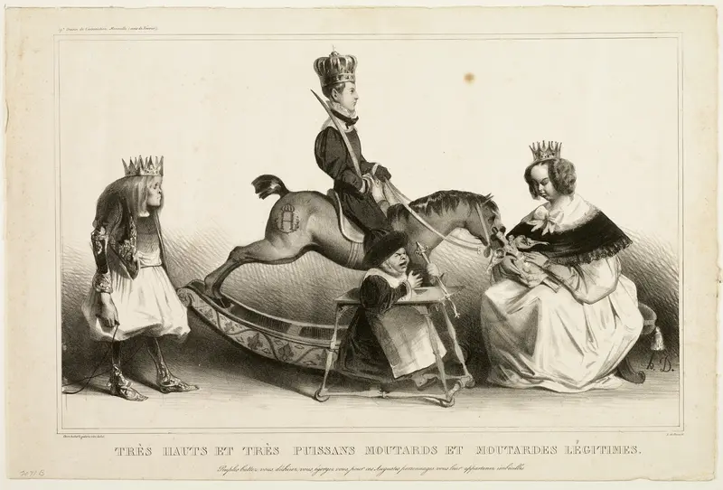 Very High and Mighty Legitimate Brats. Peoples, defend yourselves, tear yourselves to pieces, sacrifice yourselves for these royals, you belong to them, imbeciles, plate 19
