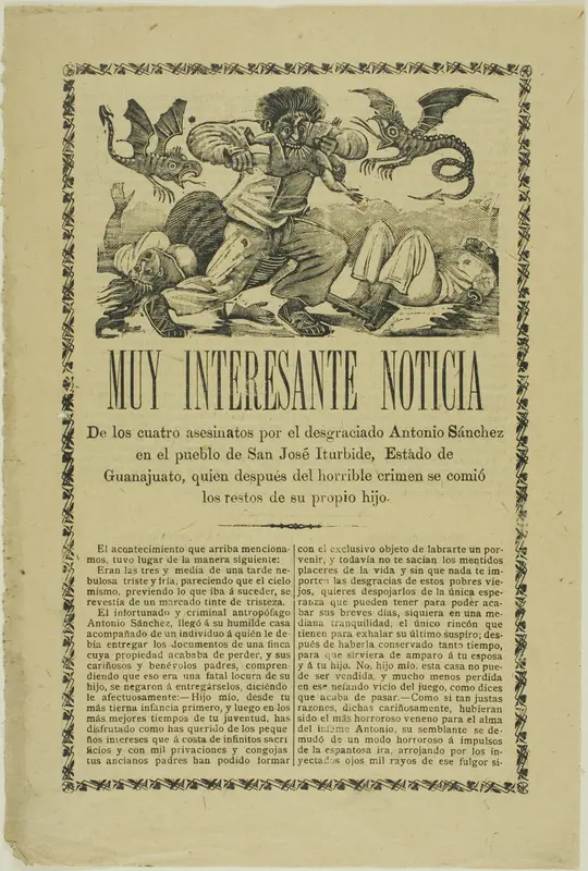 Very Interesting News Wall Art by José Guadalupe Posada - High-Resolution Digital Print