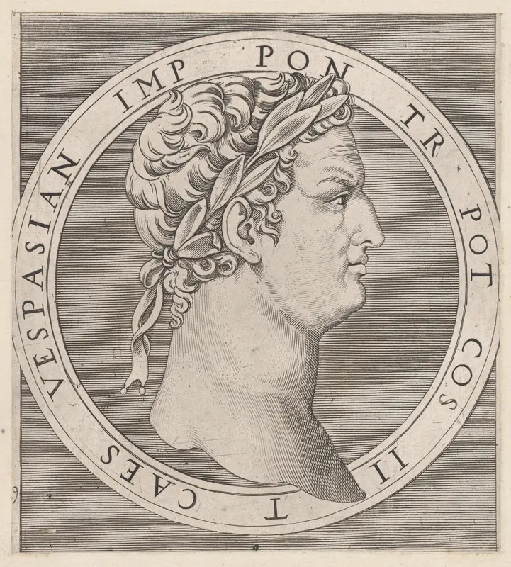 Vespasian, from The Twelve Caesars, from "Speculum Romanae Magnificentiae"