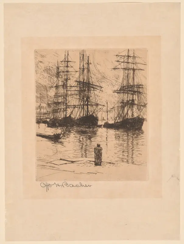 Vessels Wall Art by Otto Henry Bacher - High-Resolution Digital Print