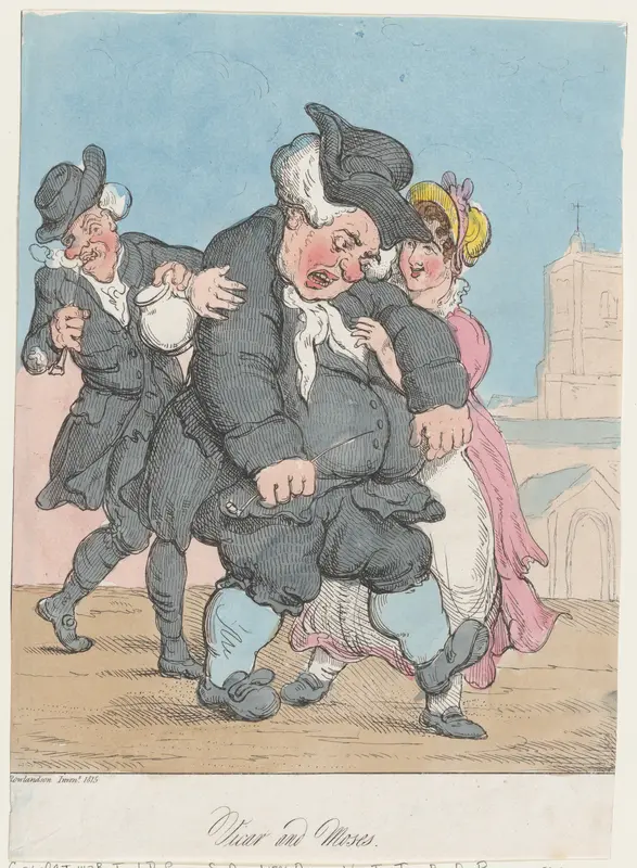 Vicar and Moses Wall Art by Thomas Rowlandson - High-Resolution Digital Print