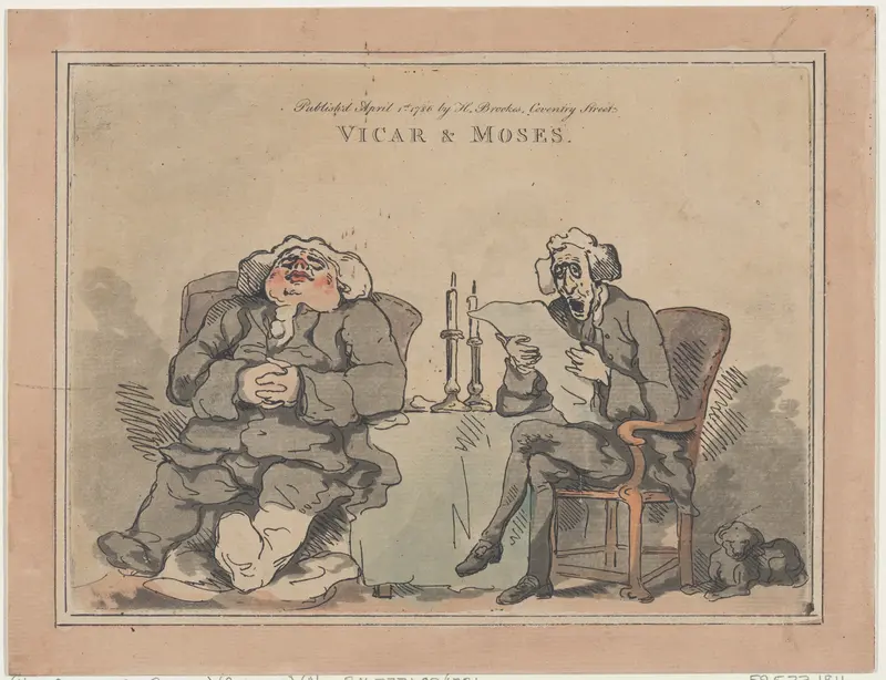 Vicar & Moses Wall Art by Thomas Rowlandson - High-Resolution Digital Print