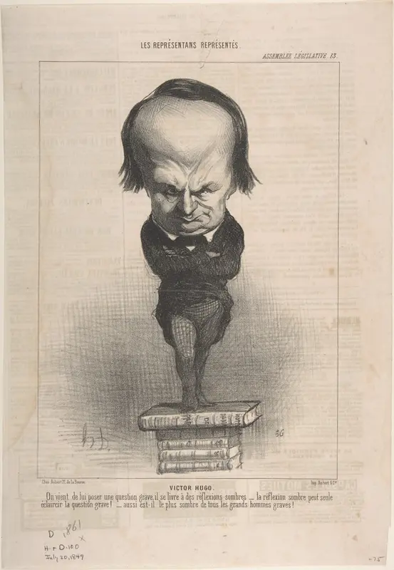 Victor Hugo Wall Art by Honoré Daumier - High-Resolution Digital Print