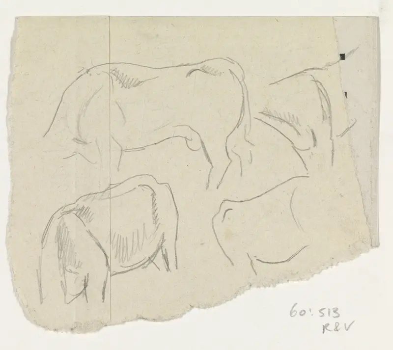 Vier koeien Wall Art by Leo Gestel - High-Resolution Digital Print