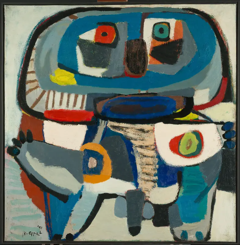 Vierkante man Wall Art by Karel Appel - High-Resolution Digital Print
