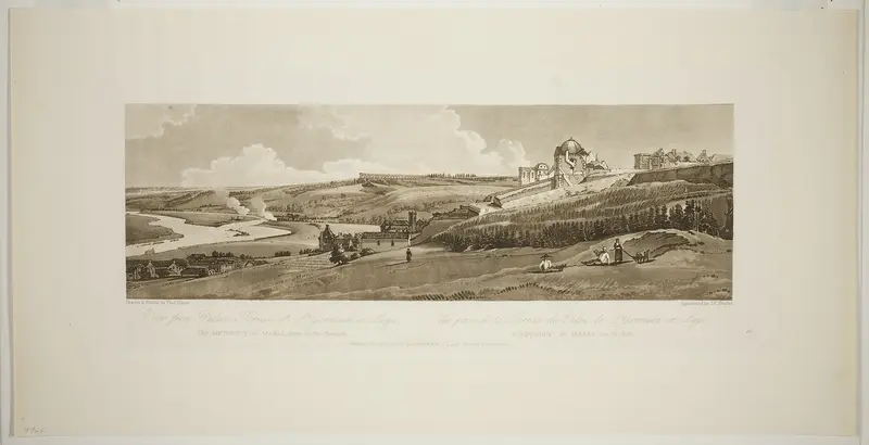 View from Palace Terrace at Saint Germain on Laye, from Twenty Views in Paris and its Environs