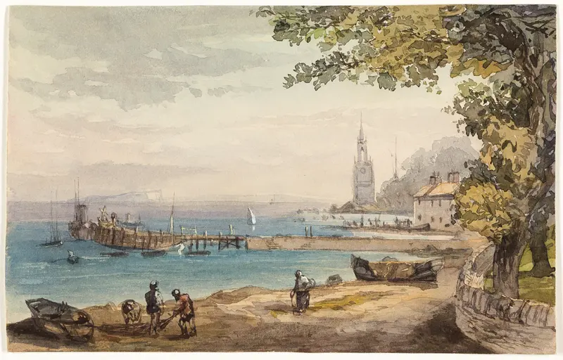 View from the Hotel Swanaze, India Wall Art by Sir Charles D'Oyly - High-Resolution Digital Print