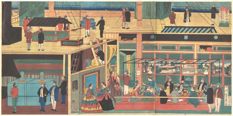 View Inside an American Steamship