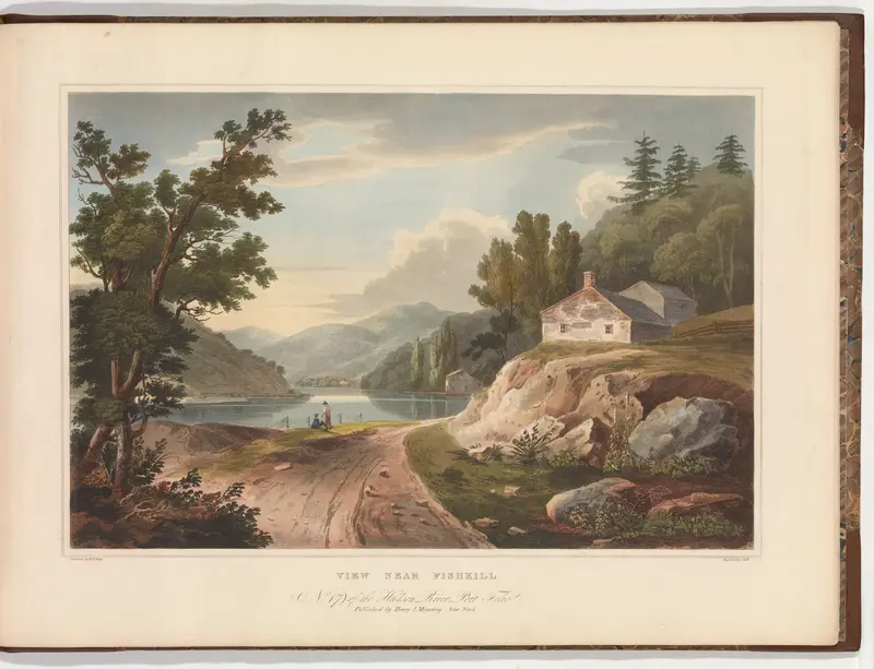 View Near Fishkill (No. 17 of The Hudson River Portfolio) Wall Art by John Hill - High-Resolution Digital Print