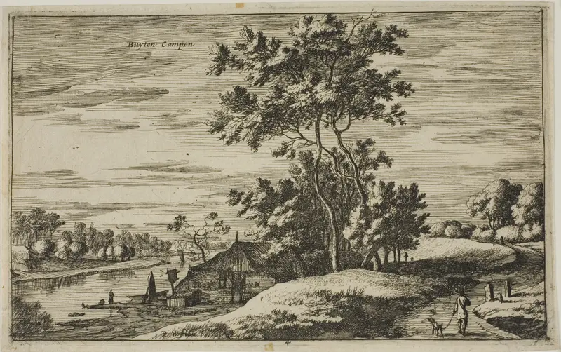 View Near Kampen, plate 4 from Views of Dutch Villages Wall Art by Roelant Roghman - High-Resolution Digital Print