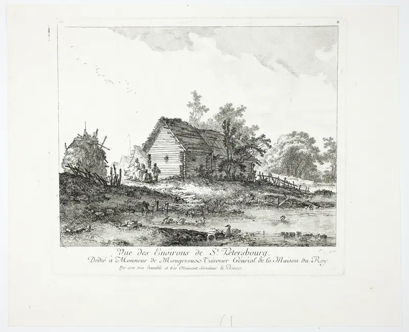 View near St. Petersburg Wall Art by Jean Baptiste Le Prince - High-Resolution Digital Print