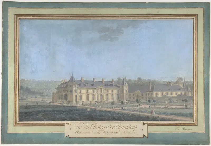 View of a Château Wall Art by Nicolas Pérignon the Elder - High-Resolution Digital Print
