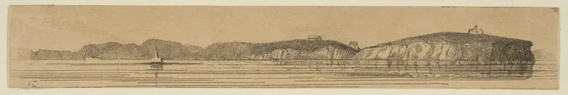 View of a Coast Line (from Sketches on the Coast Survey Plate) Wall Art by James McNeill Whistler - High-Resolution Digital Print