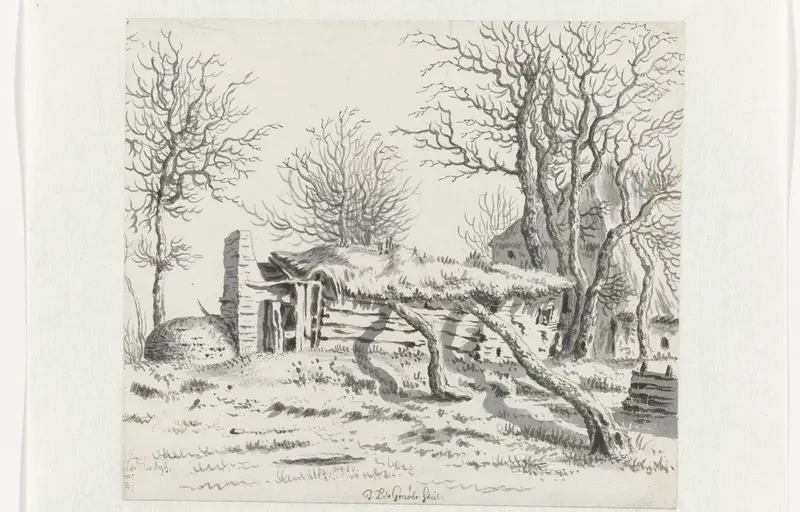 View of a Farm outside of Bergen op Zoom Wall Art by Josua de Grave - High-Resolution Digital Print