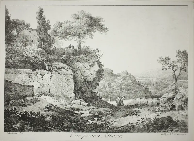 View of Albano Wall Art by Claude Thienon - High-Resolution Digital Print