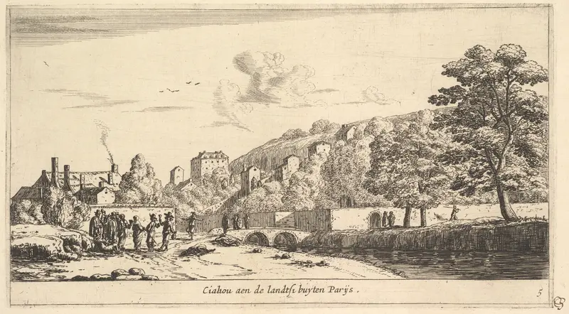 View of Chaillot in Paris Wall Art by Reinier Nooms, called Zeeman - High-Resolution Digital Print