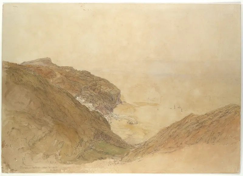 View of Clovelly, Devon Wall Art by Samuel Palmer - High-Resolution Digital Print