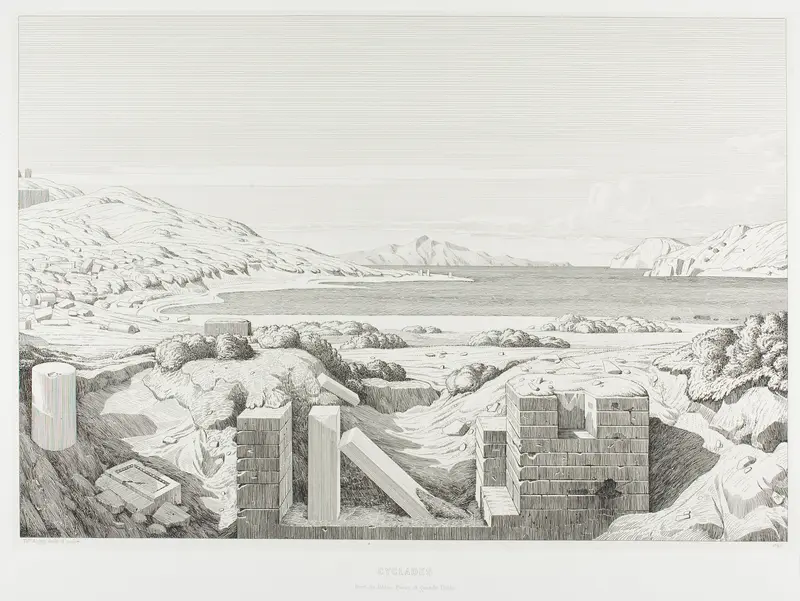 View of Corinth Wall Art by Théodore Caruelle d' Aligny - High-Resolution Digital Print