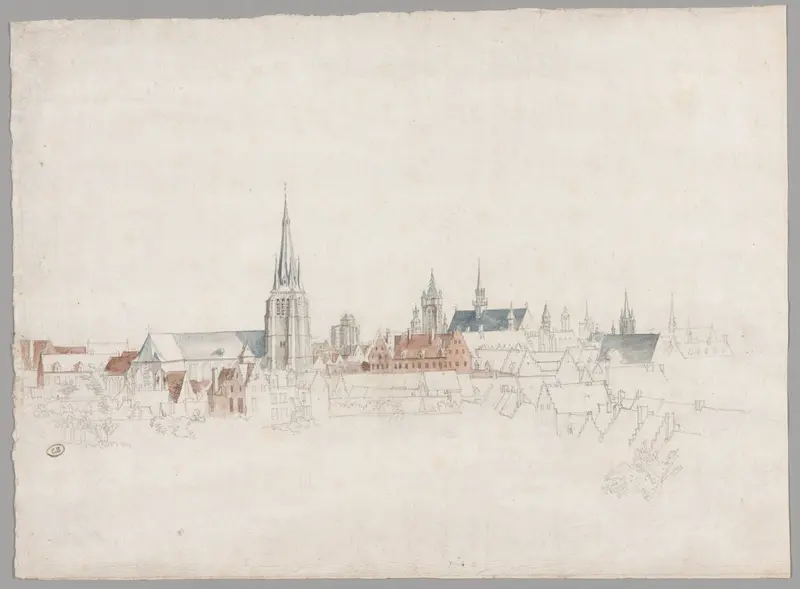 View of Douai Wall Art by Frans van der Meulen - High-Resolution Digital Print