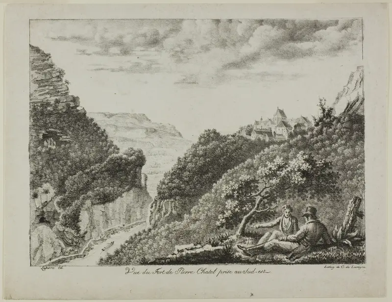 View of Fort Pierre Chatel toward the Southeast Wall Art by Charles Lefèvre - High-Resolution Digital Print