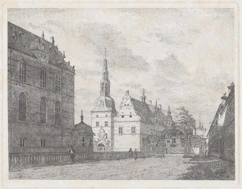 View of Frederiksborg, Carousel Gate Wall Art by Jørgen Pedersen Roed - High-Resolution Digital Print
