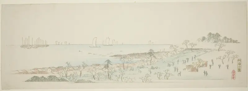 View of Goten Hill (Gotenyama no zu), from the series "Thirteen Views of the Environs of Edo"
