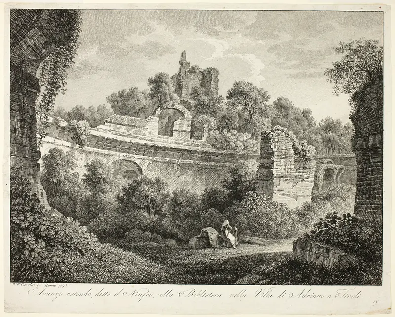 View of Hadrian's Villa at Tivoli