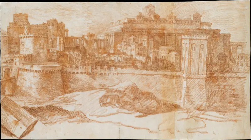 View of Jerusalem with the Temple of Solomon Wall Art by Philippe de Champaigne - High-Resolution Digital Print